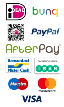 Betaal Opties bij BedBedBed.nl: iDeal, iDeal QR, bunq, PayPal, Bancontact, Mister Cash, Overboeking, Visa, Mastercard, Maestro